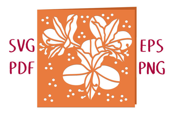 Alstroemeria Floral Card: A Designer's Review for Graphics and Crafts