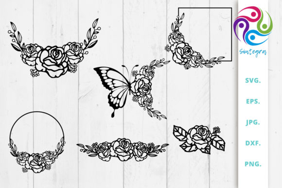 Floral Bouquet Bundle Svg File: Graphics for Real Crafts
