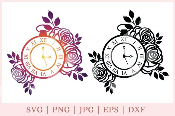 Floral Clock, Time: A Review of Graphics and Print Templates for Publishers