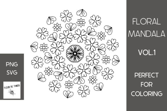 Floral Mandala Vol.1 Graphics and Coloring Pages Review