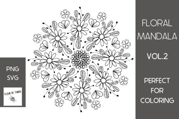 Floral Mandala Vol.2: Premium Graphics and Coloring Pages for Modern Publishing