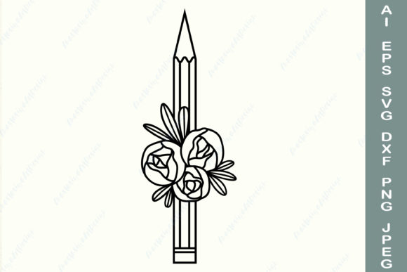 Floral Pencil Monogram: A Graphics & Crafts Review