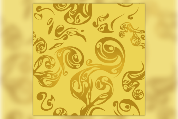 Golden Floral Motif Seamless Pattern: Premium Graphics for Creative Patterns