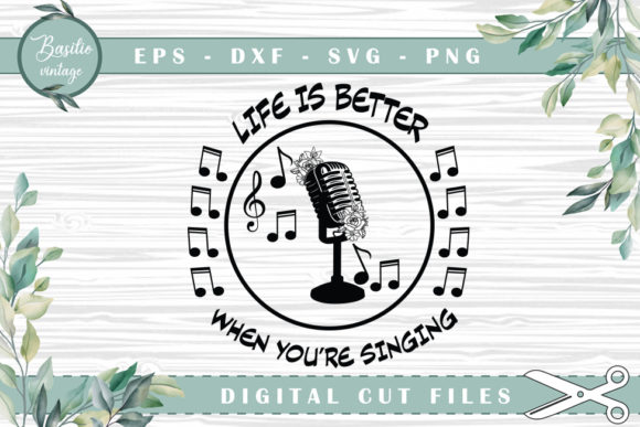 Life is Better Microphone Floral Review